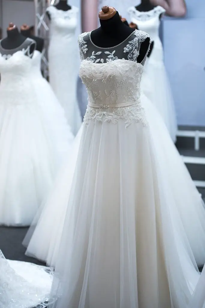 White Corset wedding dress for women